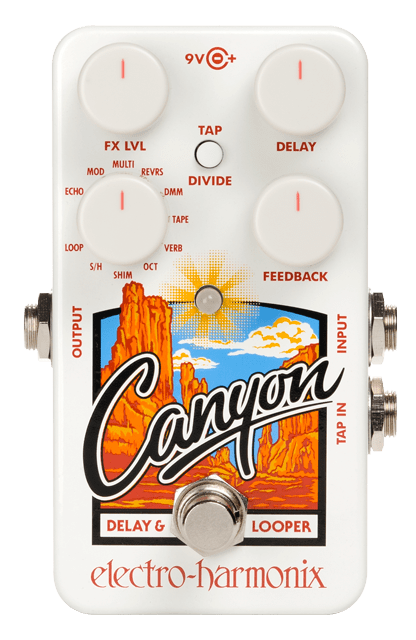 Picture of an Electro-Harmonix Canyon guitar pedal