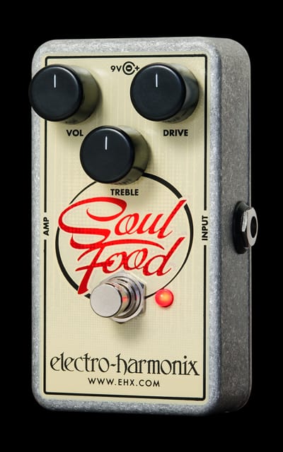 Picture of an Electro-Harmonix Soul Food guitar pedal