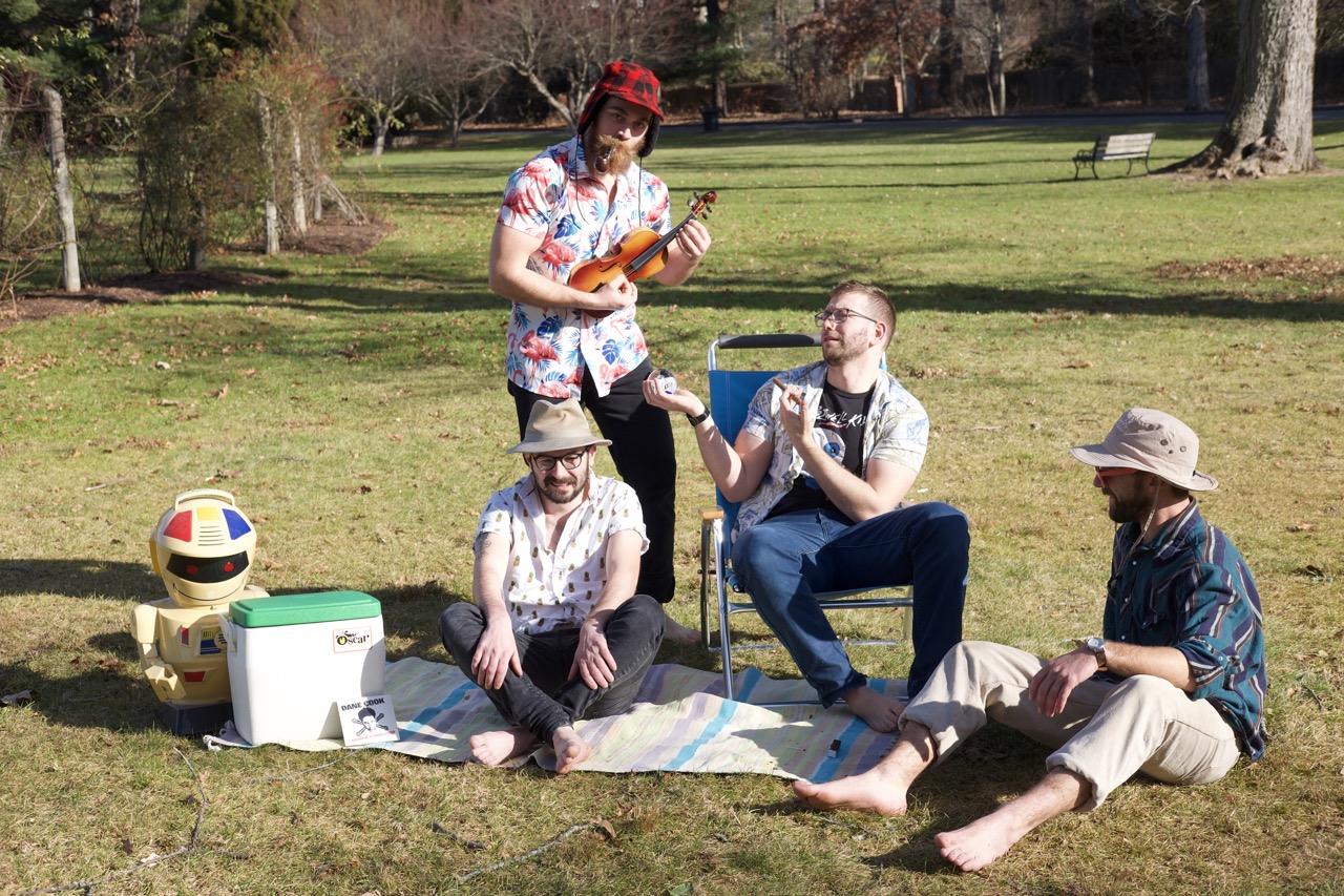 Publicity still of Connecticut rock band "fat randy"